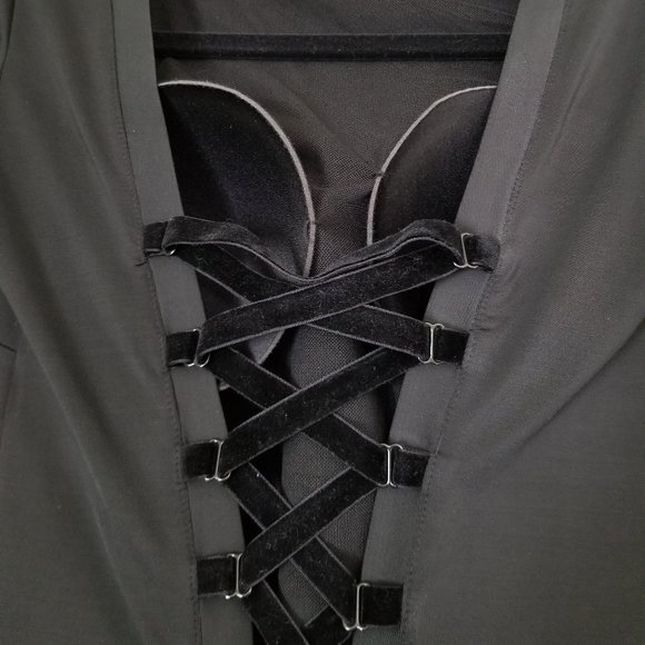 Latin/Salsa dance dress, black, size medium, NWT - Picture 3 of 6